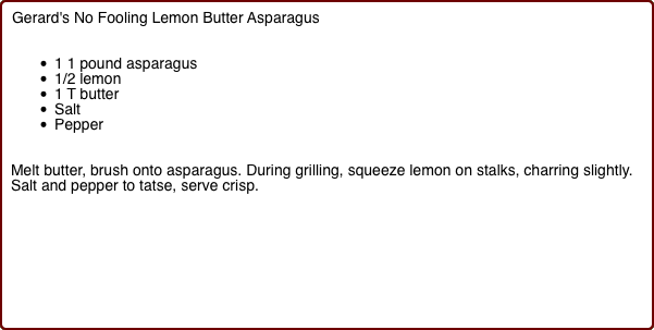 Gerard's No Fooling Lemon Butter